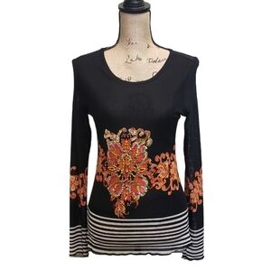 Sequins & Beading Top Kokomo Embellished Blouse